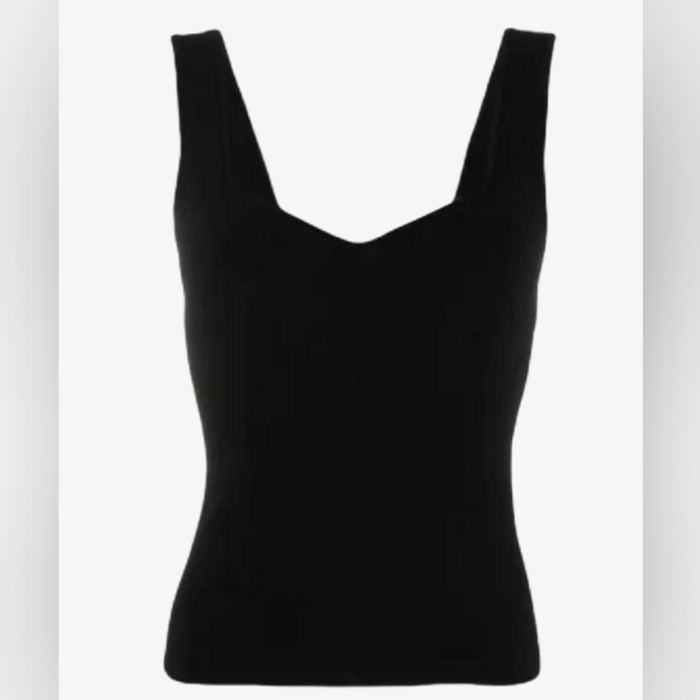 Black Vince Size Medium - Sweetheart Neck Tank
